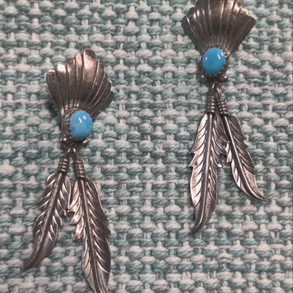 Sterling Silver Turquoise Earrings